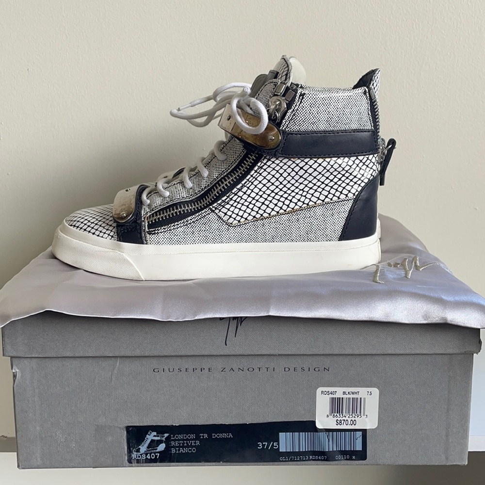 GIUSEPPE ZANOTTI - LONDON TR DONNA SNEAKER- RETIVER BIANCO SiE 37.5